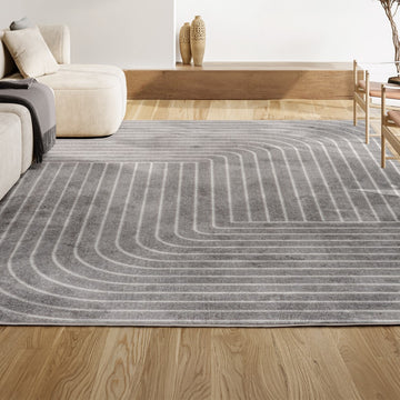 Odense Minimalist Angle Geometric Area Rug